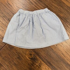 Crewcuts Navy and White Striped Mini Skirt